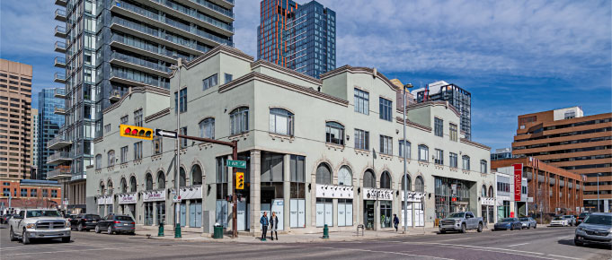 Exterior view of Astra Business Centre building in Calgary