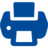 Icon for print, scan, and copy services available on-site